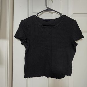 American Eagle Crinkled Crop Top Size Medium